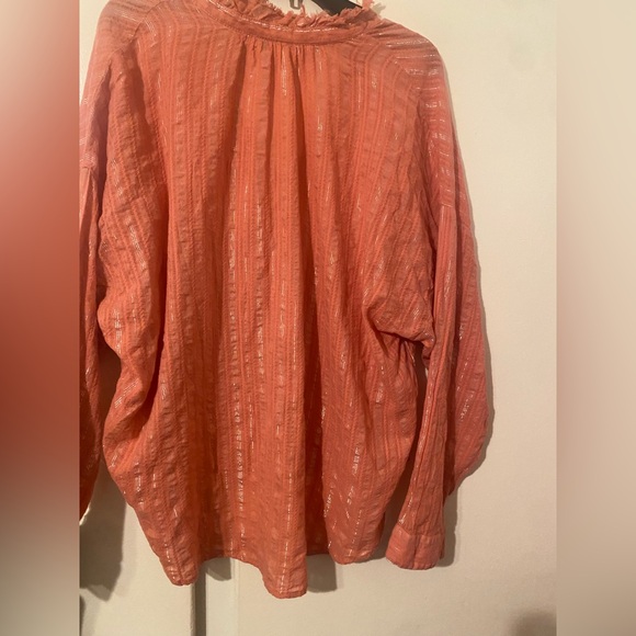 Anthropologie Coral Button-Down Shirt - Picture 8 of 10